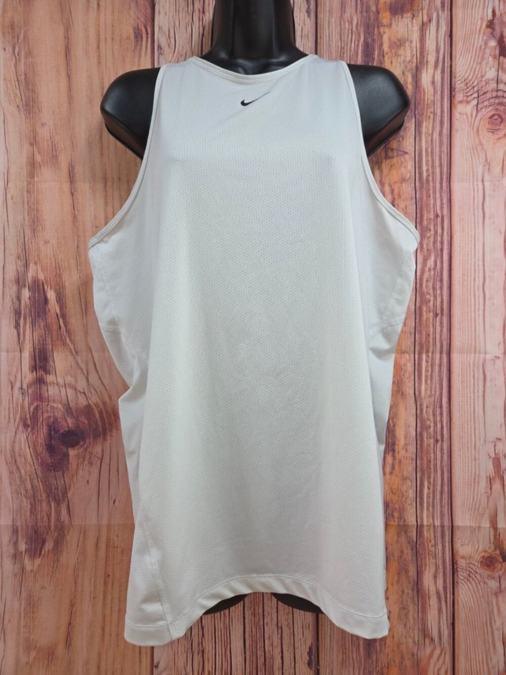 Nike Dri-Fit White Racerback Tank Top Size XL